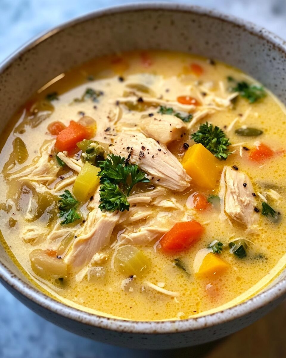 Hearty Chicken & Veggie Soup