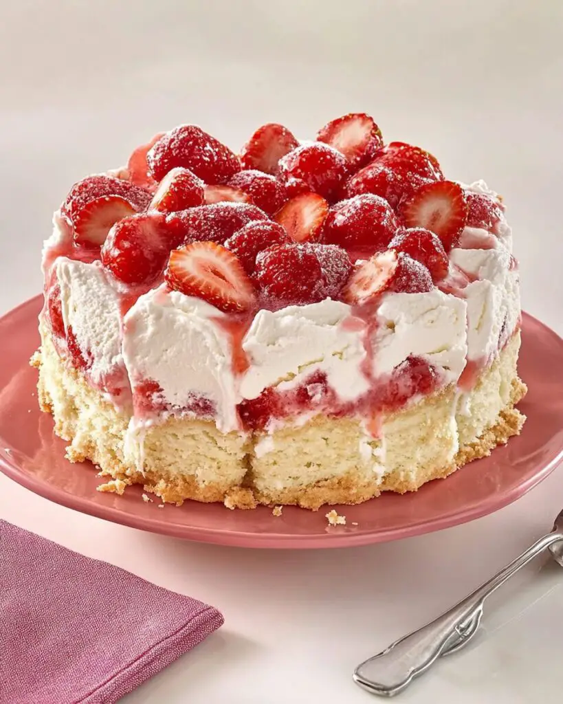 Strawberry Shortcake Ice Cream Cake