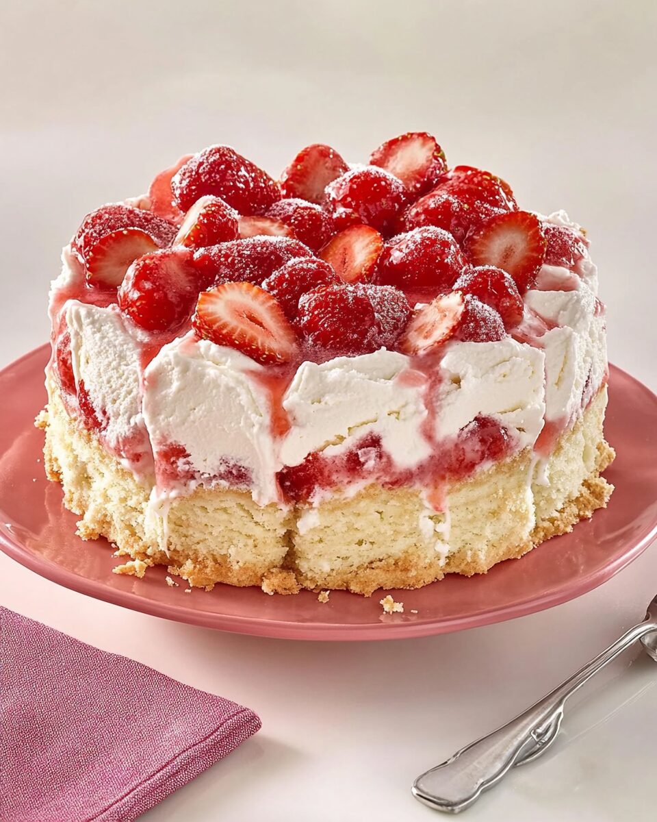 Strawberry Shortcake Ice Cream Cake