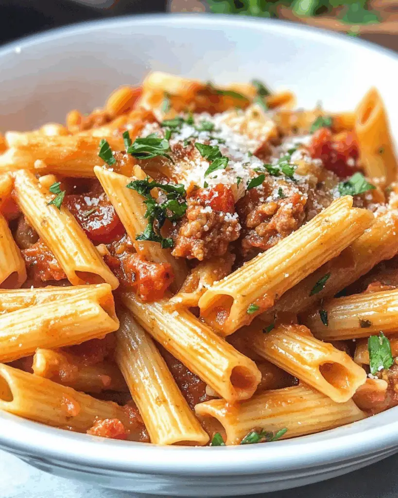 Spicy Italian Penne with Fiery Tomato Sauce