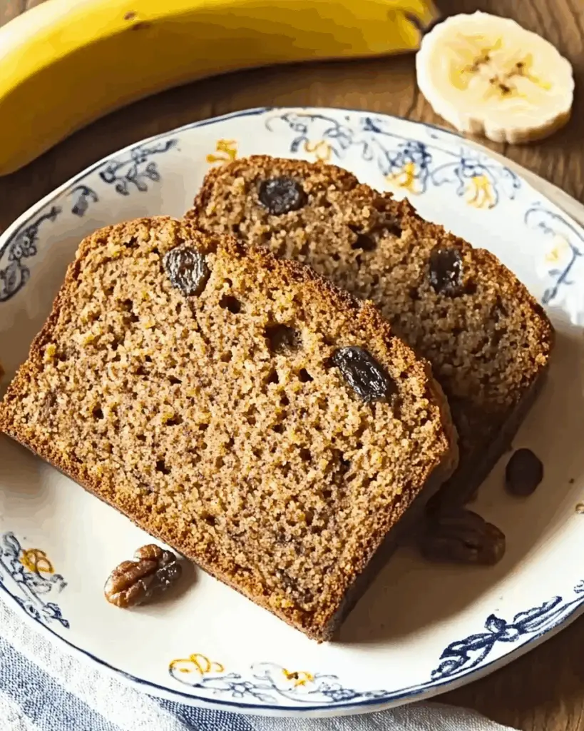 Moist & Spiced Vegan Banana Loaf with Walnuts
