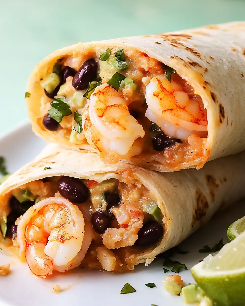 Spicy Shrimp Burritos with Creamy Slaw and Old Bay Kick