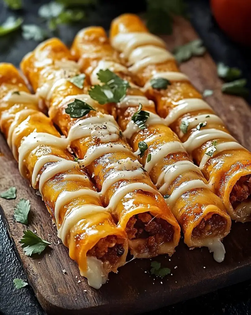 Cheese-Stuffed Taco Rolls with a Crispy Finish