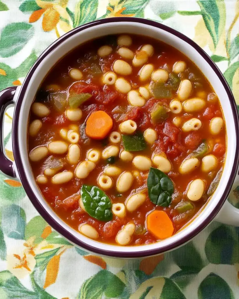 Slow Cooker Pasta Fagioli Soup