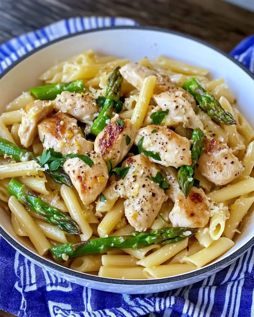 Lemon Asparagus Chicken Pasta