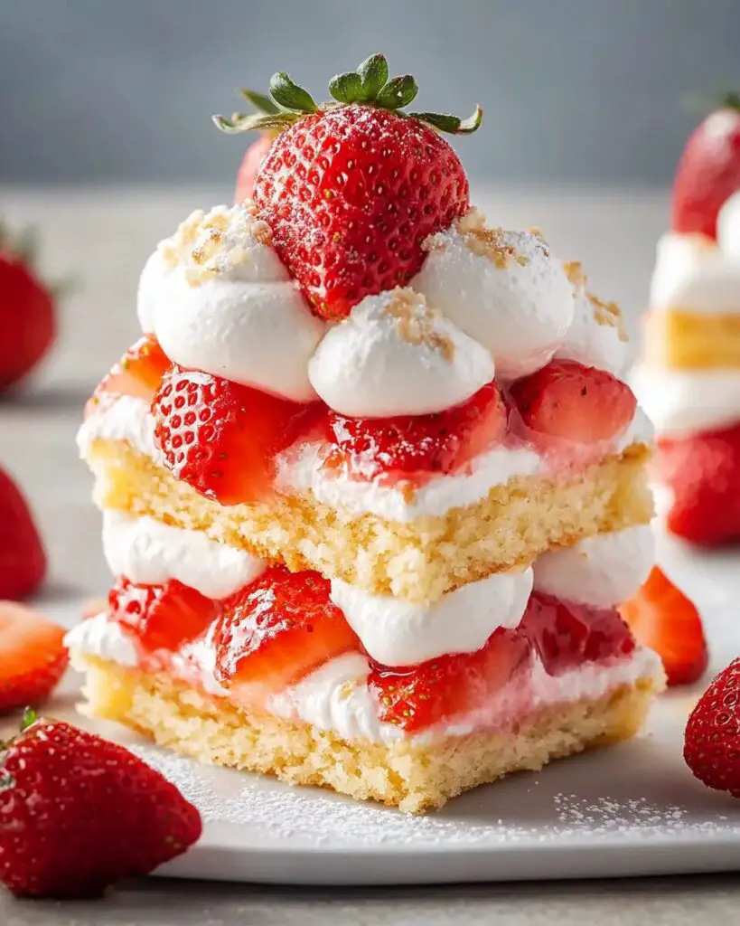 Classic Bisquick Strawberry Shortcake with Whipped Cream Bliss