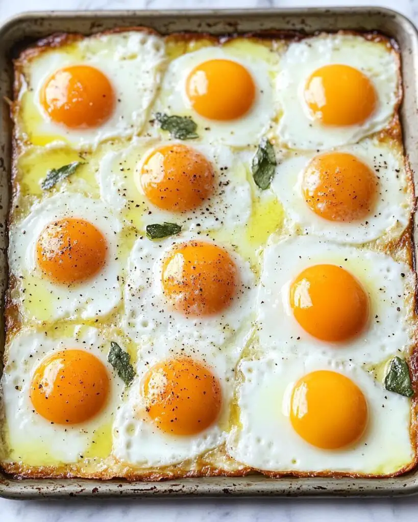 Effortless Sheet Pan Fried Eggs for a Crowd
