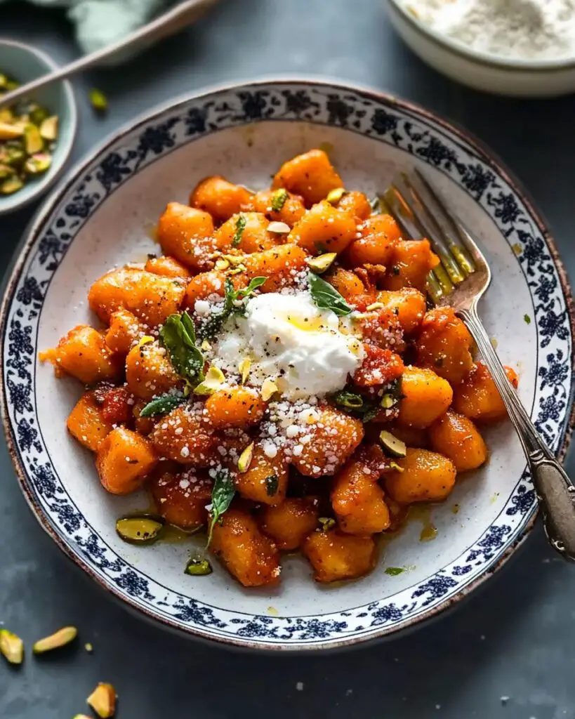 Pillowy Sweet Potato Gnocchi with Sage Butter Drizzle