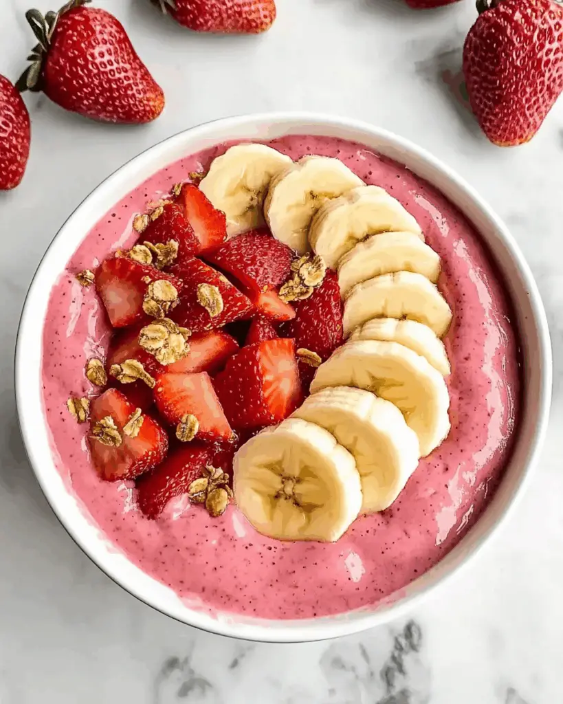 Creamy Strawberry Banana Power Breakfast Bowl
