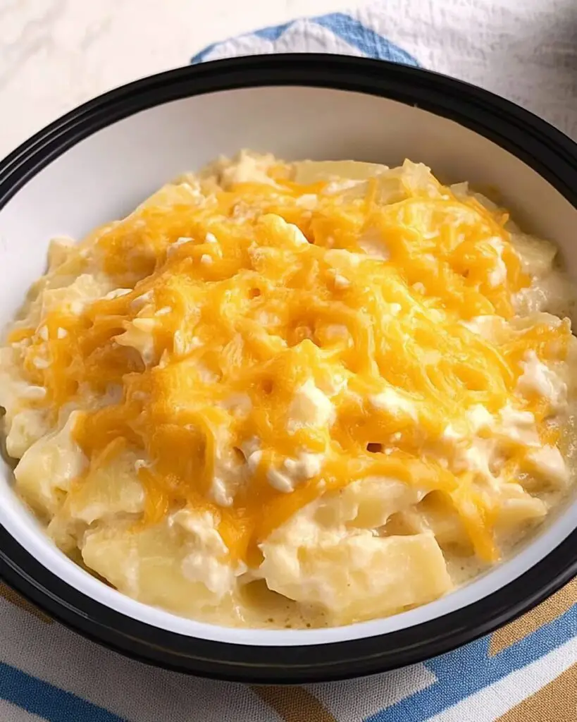 Easy Slow Cooker Cheesy Potatoes