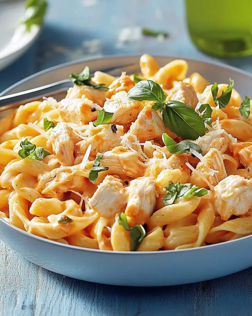Creamy Buffalo Chicken Pasta with Cheddar and a Kick