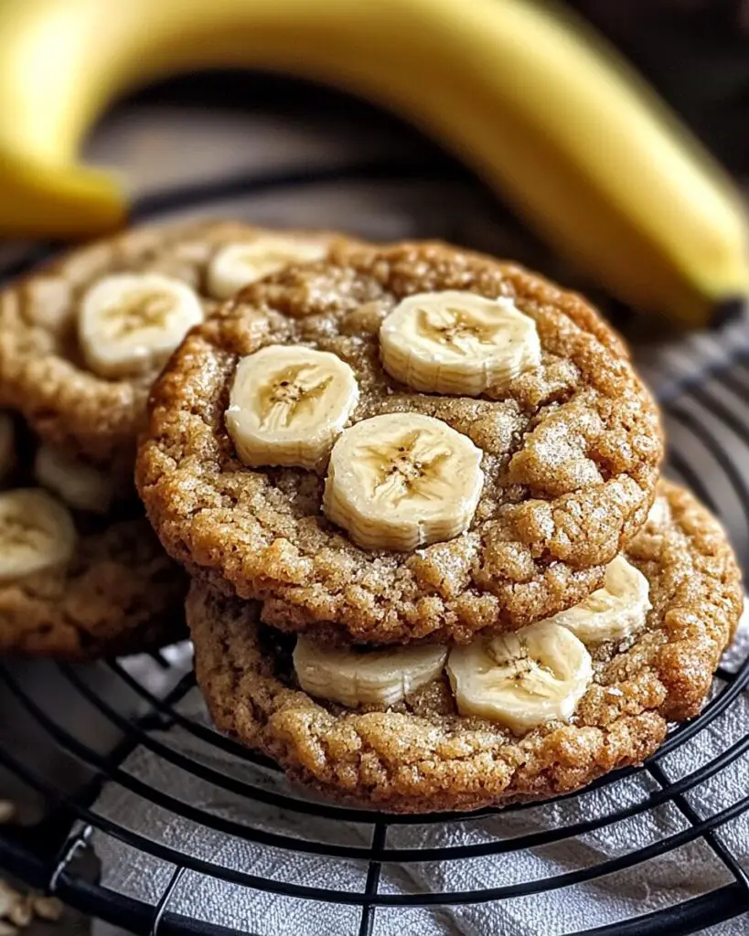 Soft & Chewy Banana Bread Cookies with Cinnamon and Chocolate Chips
