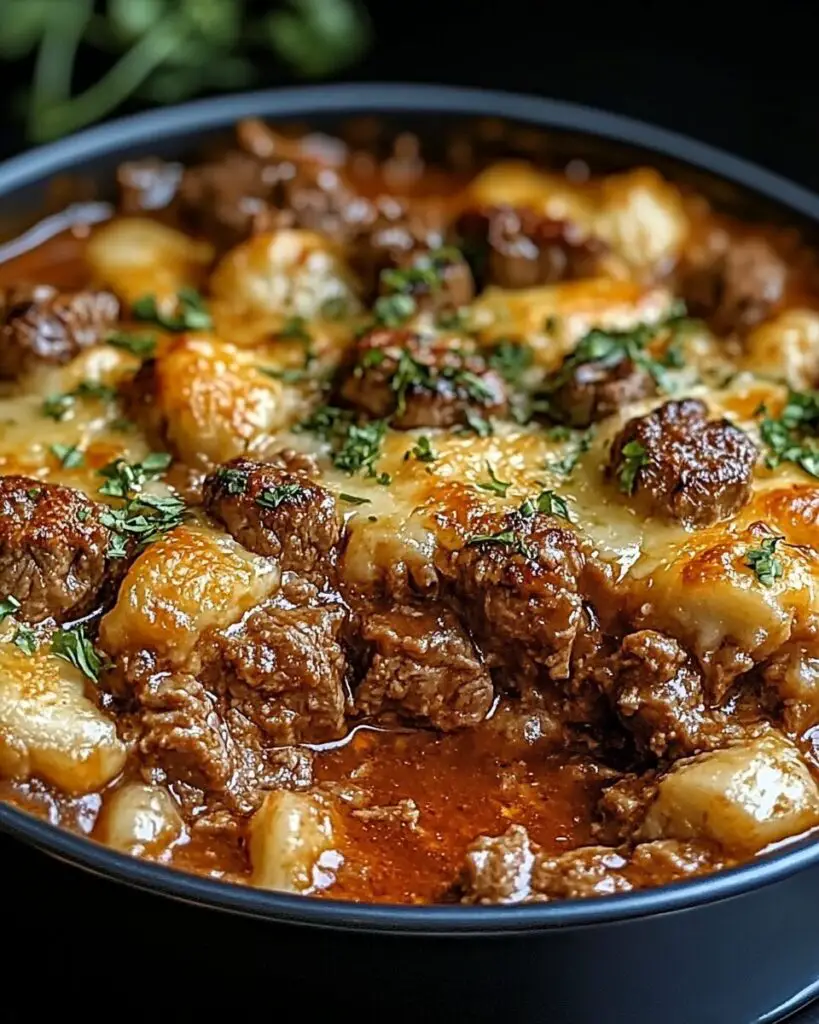 Hearty Angel Beef Casserole with Cheesy Delight