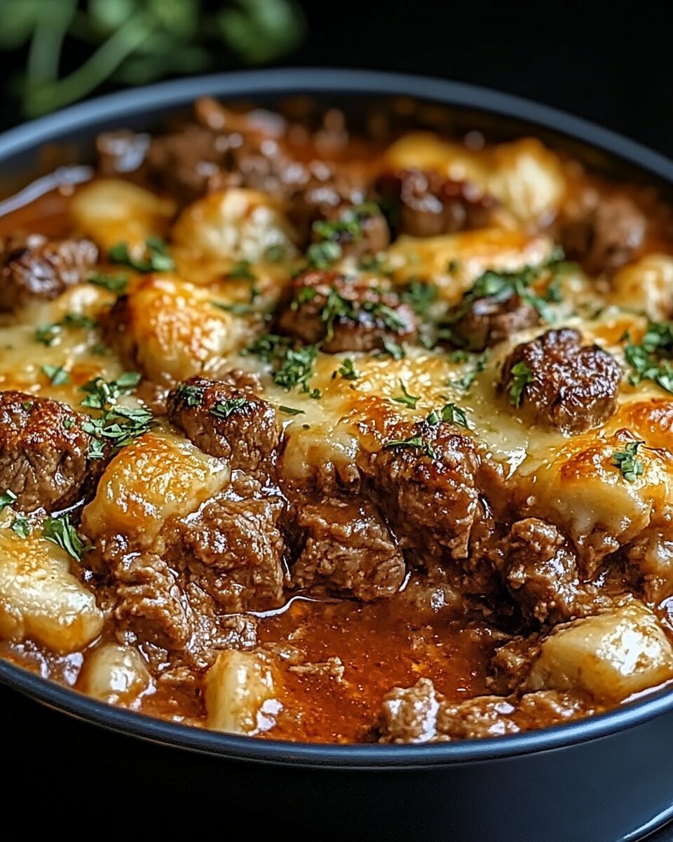 Hearty Angel Beef Casserole with Cheesy Delight
