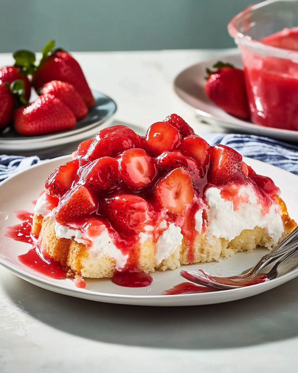 Strawberry Angel Food Dessert