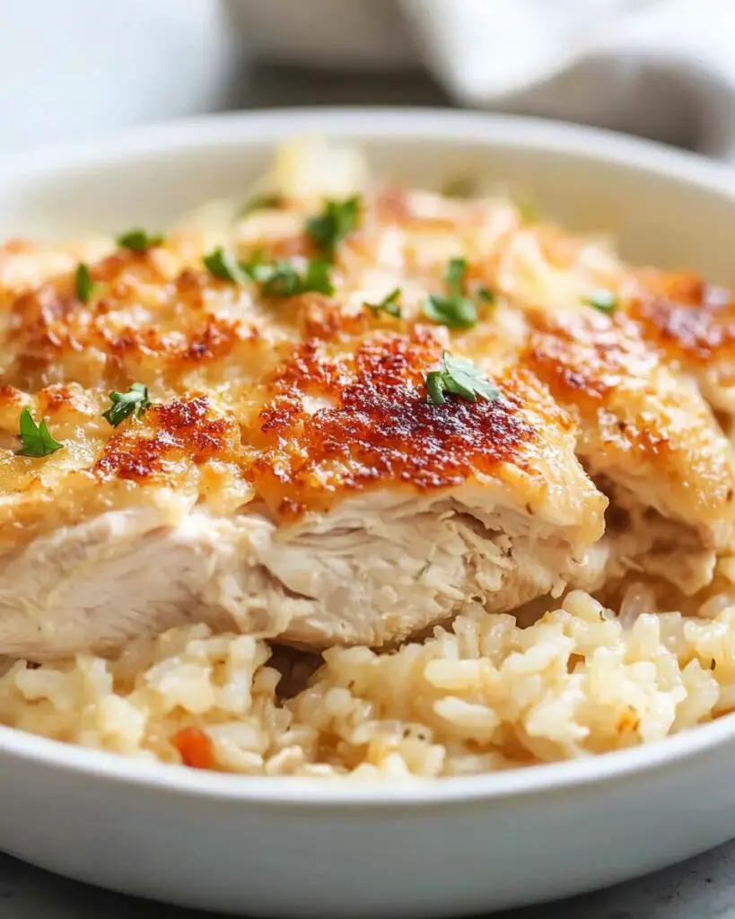 Tender Chicken Thighs with Fragrant Rice in a Slow Cooker Harmony