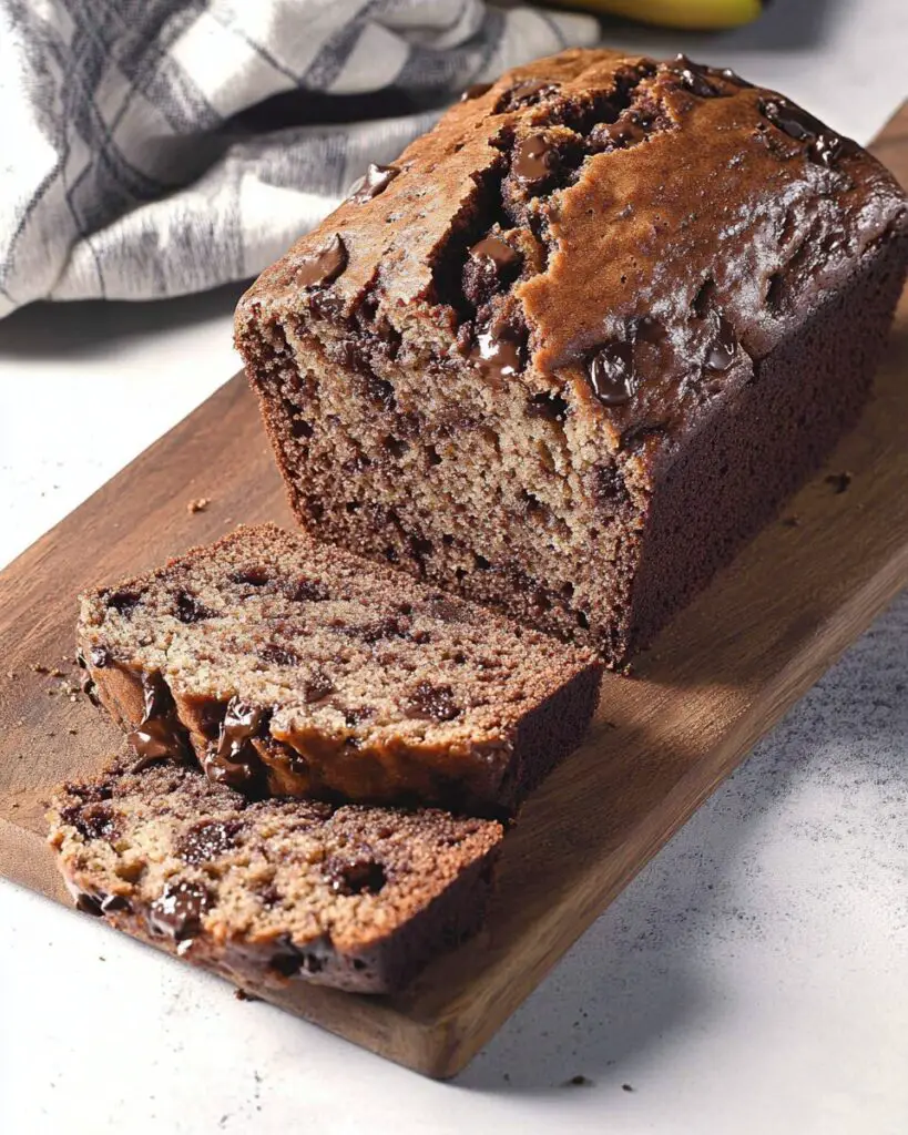 Moist and Decadent Dairy-Free Chocolate Banana Bread