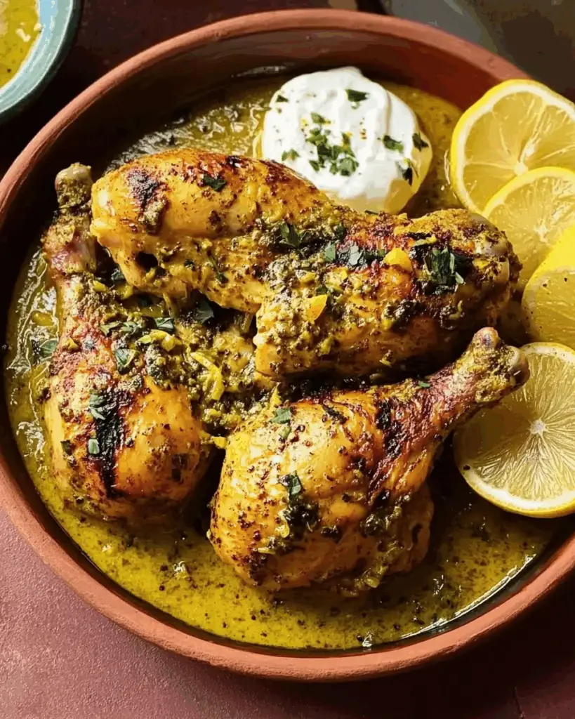 Zesty Black Pepper Chicken in Creamy Lemon Yogurt Sauce