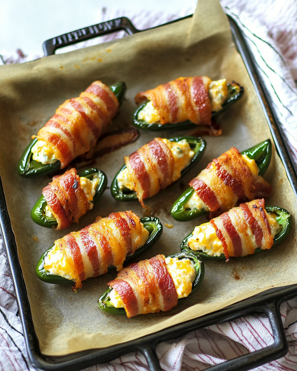 Spicy Bacon-Wrapped Jalapeno Bites