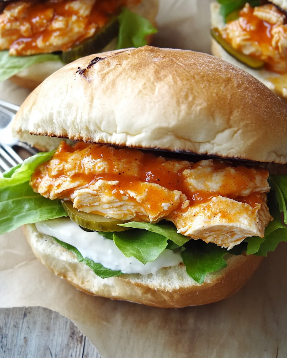 Spicy Buffalo Chicken for Sandwiches