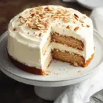 Elegant White Almond Celebration Cake