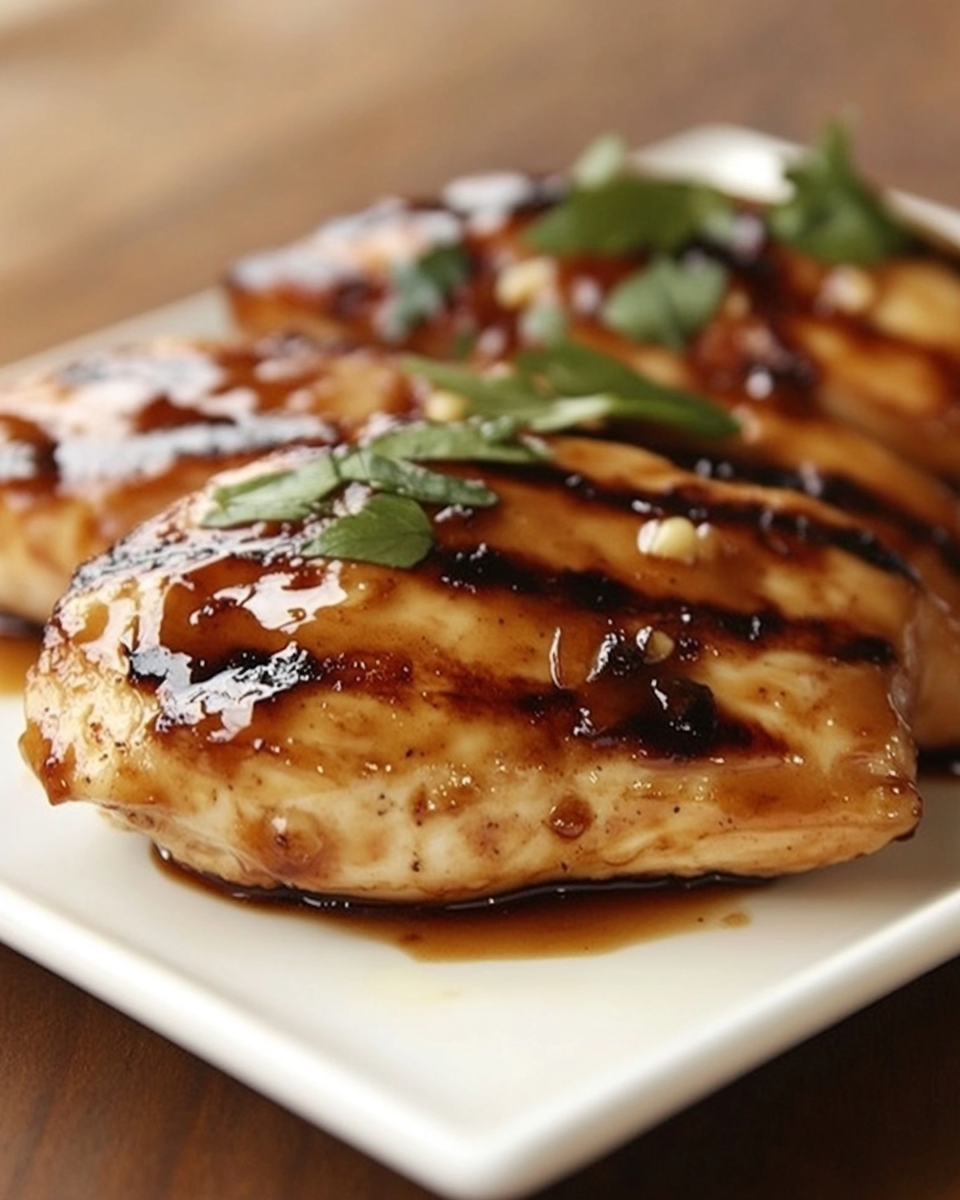 Smoky Grilled Chicken Breasts with Sweet Barbecue Glaze
