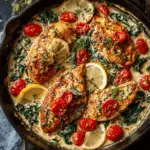 Creamy Tuscan Chicken with Spinach and Sun-Dried Tomatoes