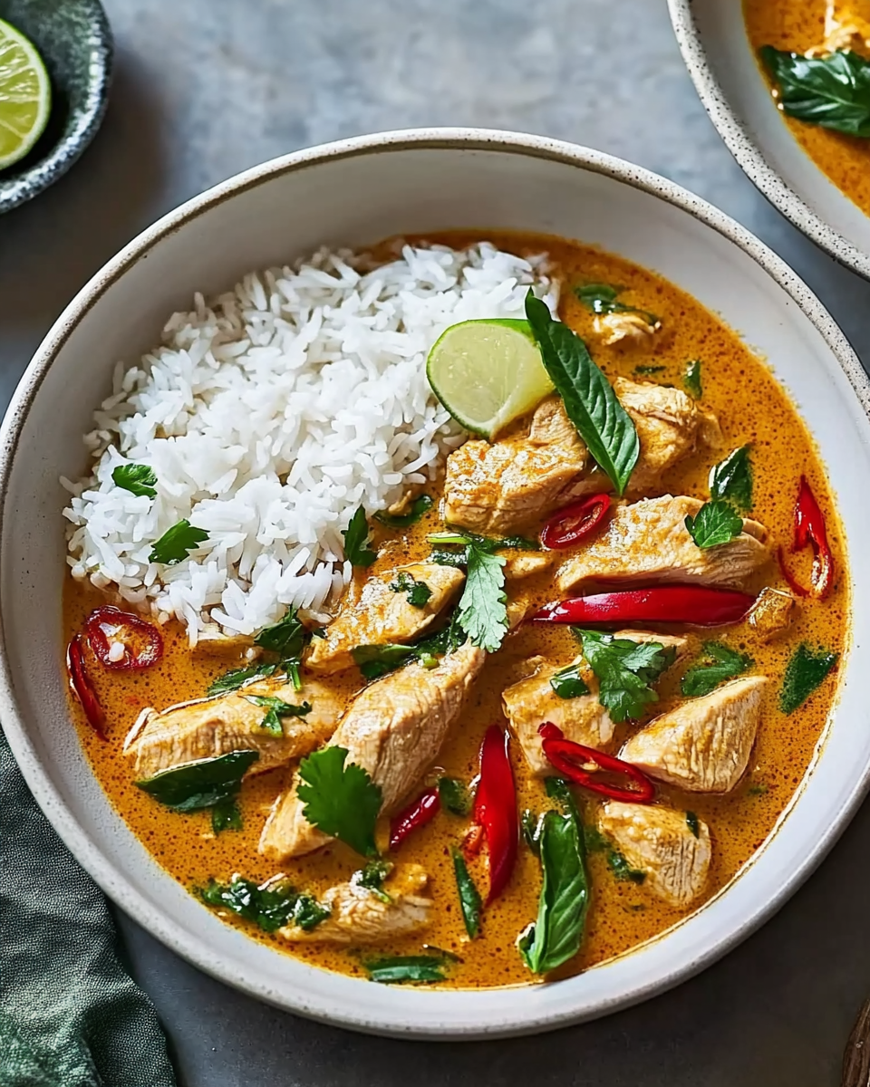 Rich and Creamy Thai Panang Chicken Curry