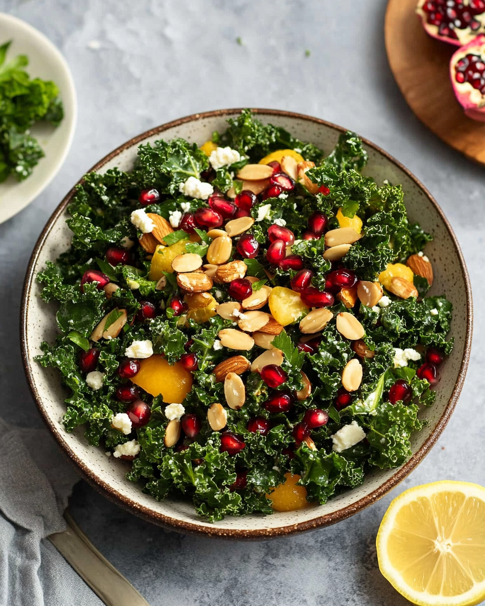 Fresh and Crisp Kale Salad with Lemon Vinaigrette
