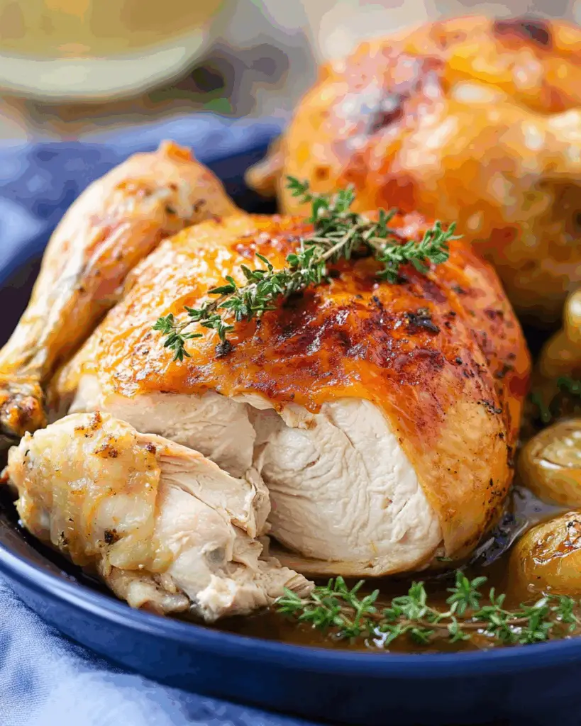 Tender and Juicy Whole Chicken in the Crockpot