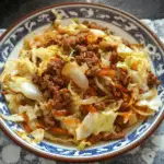 Savory Ground Beef and Cabbage Stir-Fry