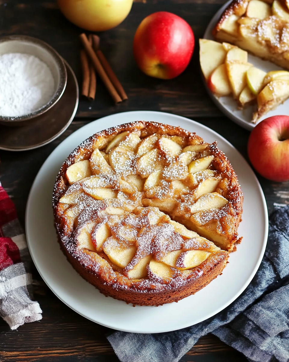Rustic Bavarian Apple Spice Cake
