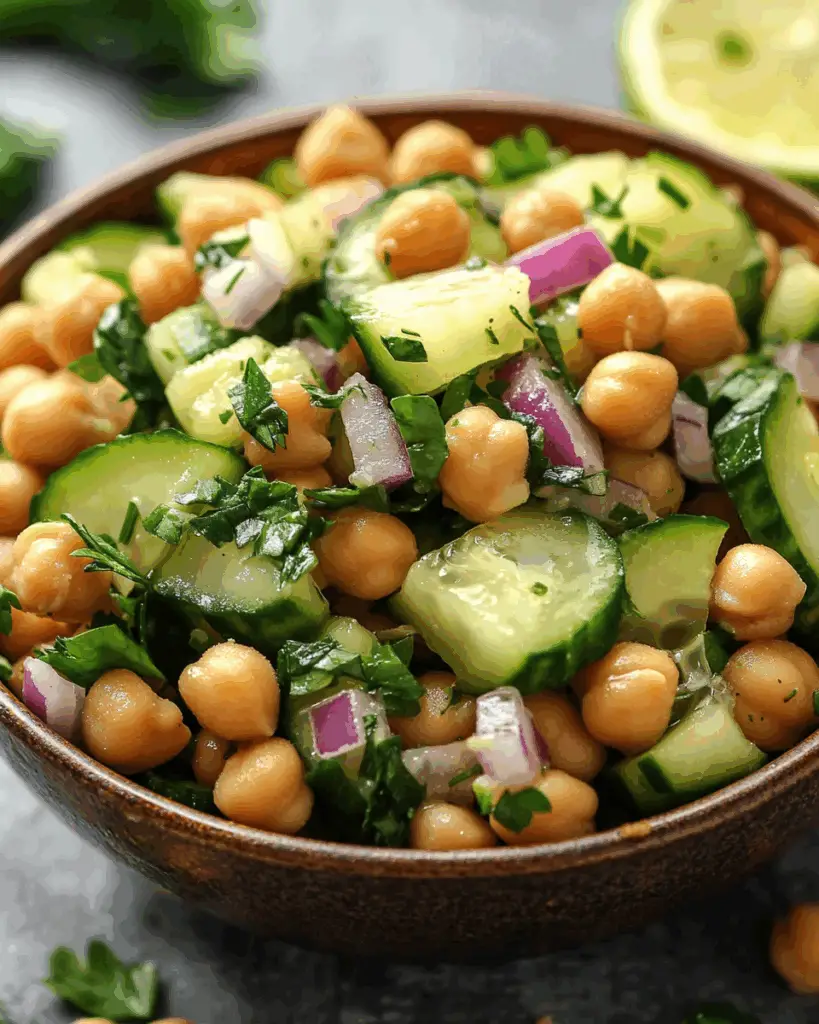 Crisp Cucumber and Chickpea Delight