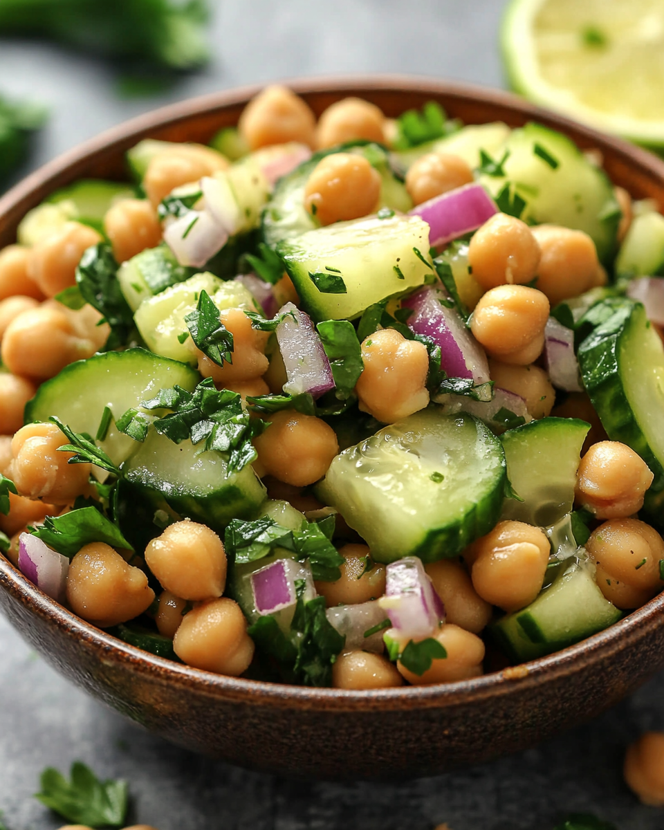Crisp Cucumber and Chickpea Delight