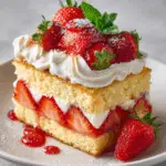 Flaky Strawberry Shortcake with Almond Cream