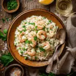 Creamy Shrimp Risotto with Parmesan and Herbs