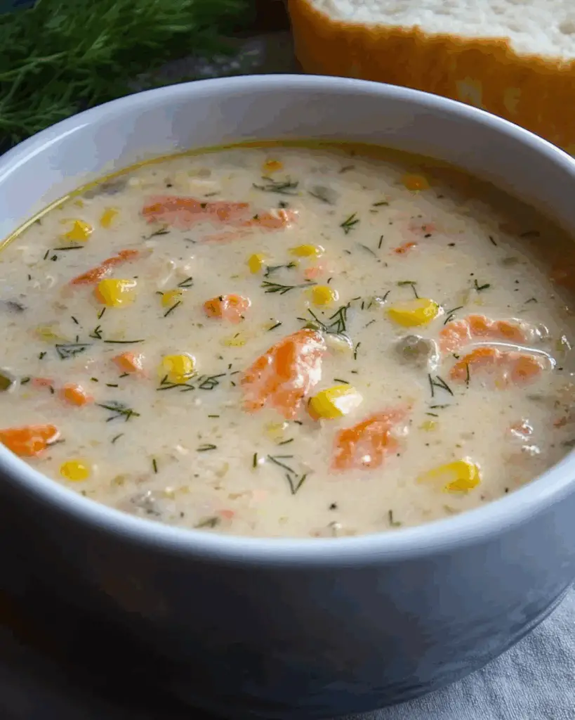 Creamy Salmon Chowder with Fresh Herbs