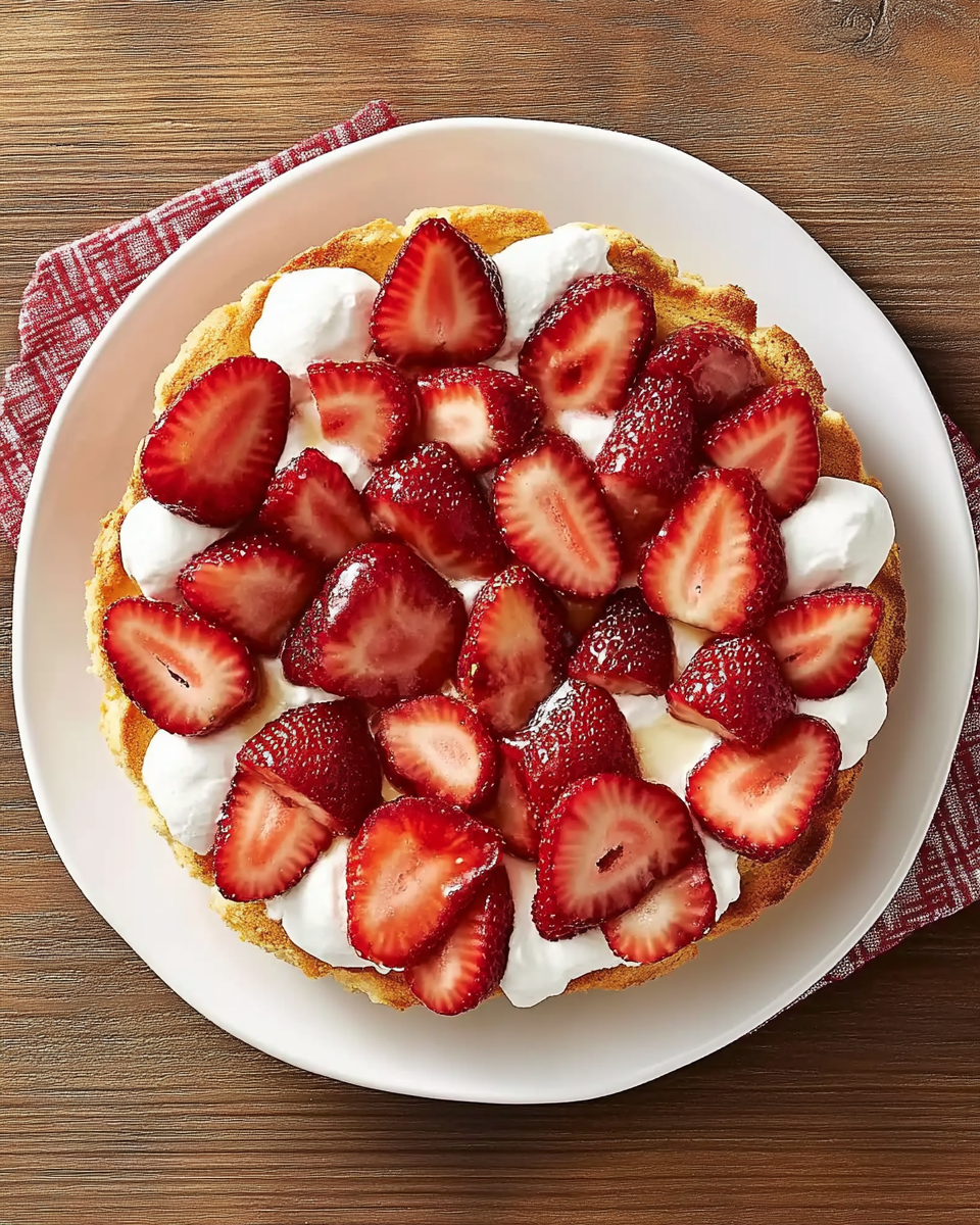 Charred Berry Shortcake Delight with Silky Sweet Cream