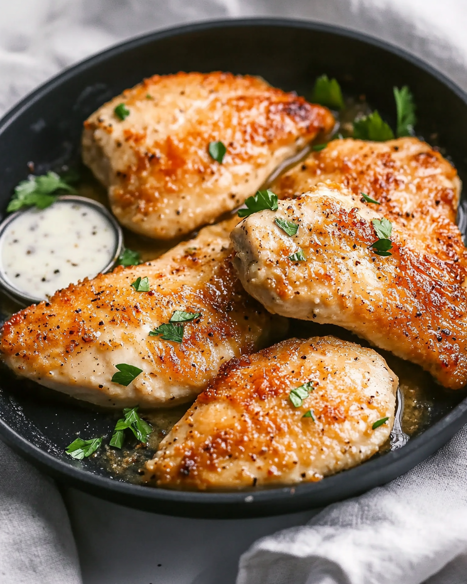 Juicy Garlic Herb Chicken Breasts