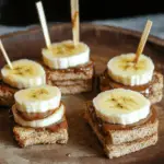 Deliciously Sweet Banana & Nutella Peanut Butter Sandwich Bites
