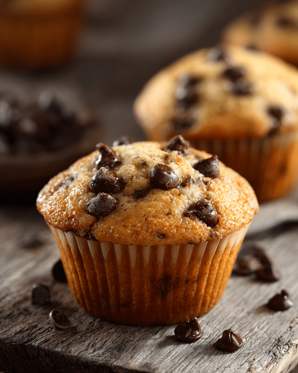 Classic Chocolate Chip Muffins with a Sweet Twist