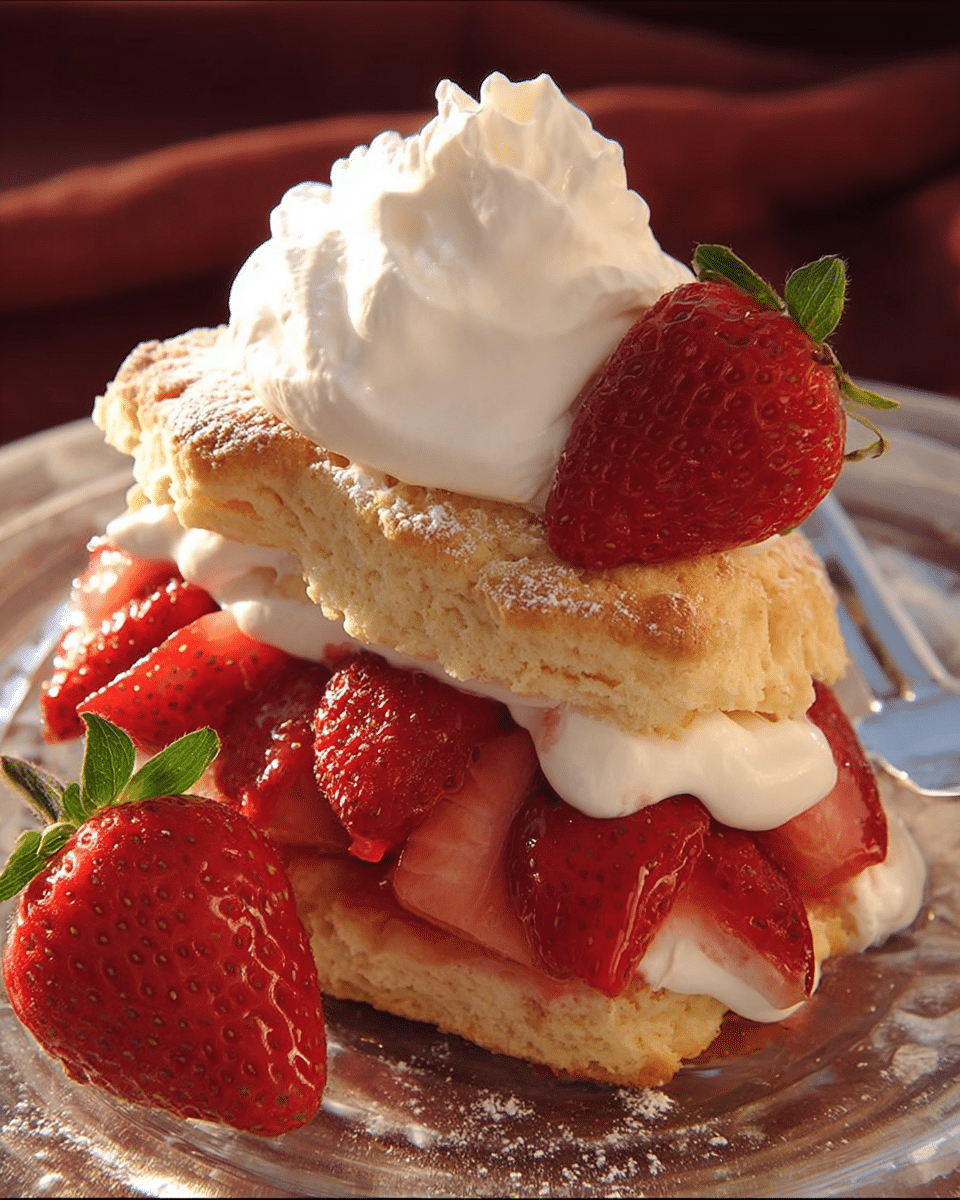 Classic Buttery Shortcake with a Hint of Nutmeg