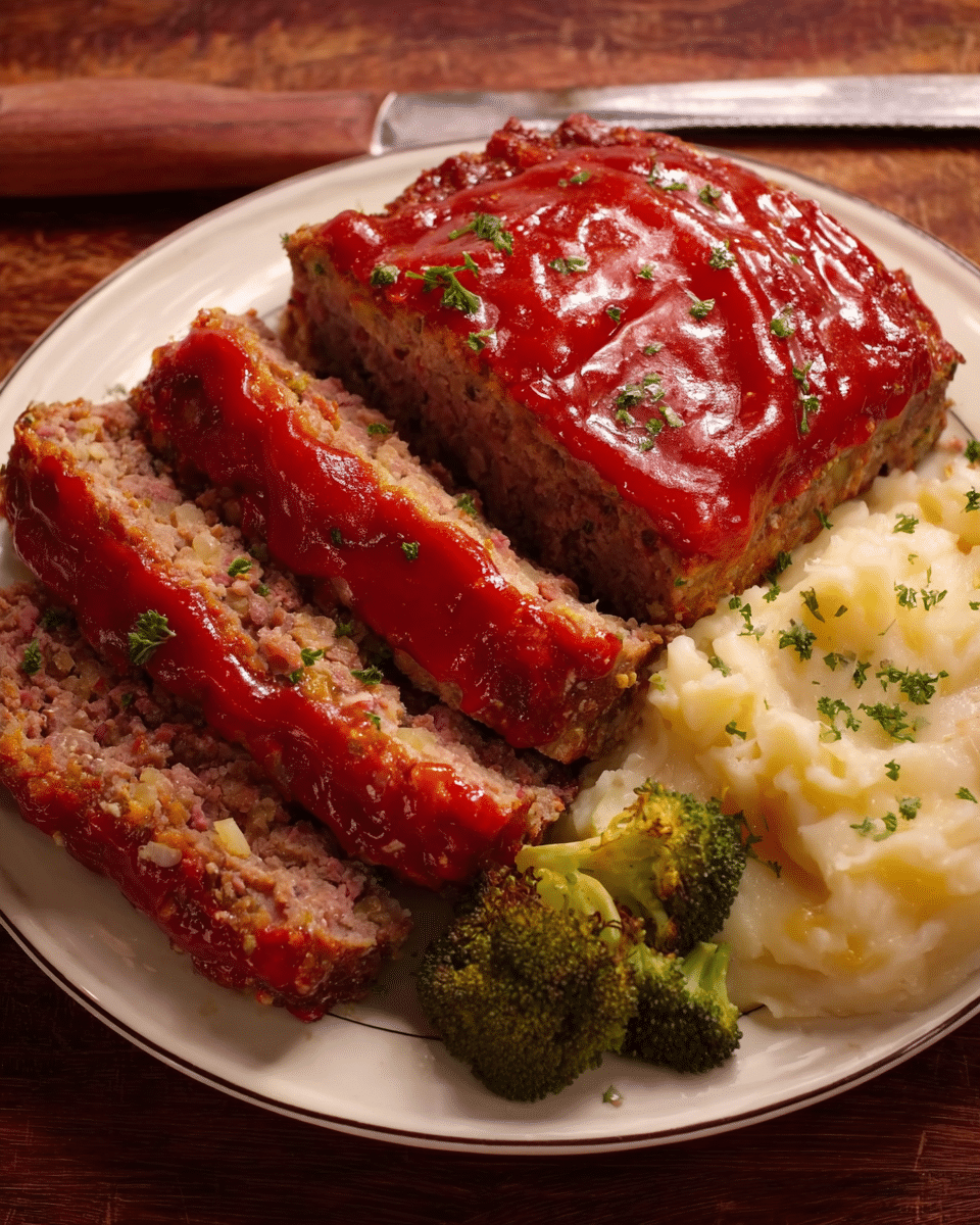 Grandma’s Classic Meatloaf with Ketchup Glaze
