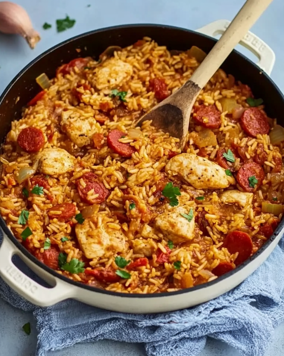 Spicy Chicken & Chorizo Jambalaya