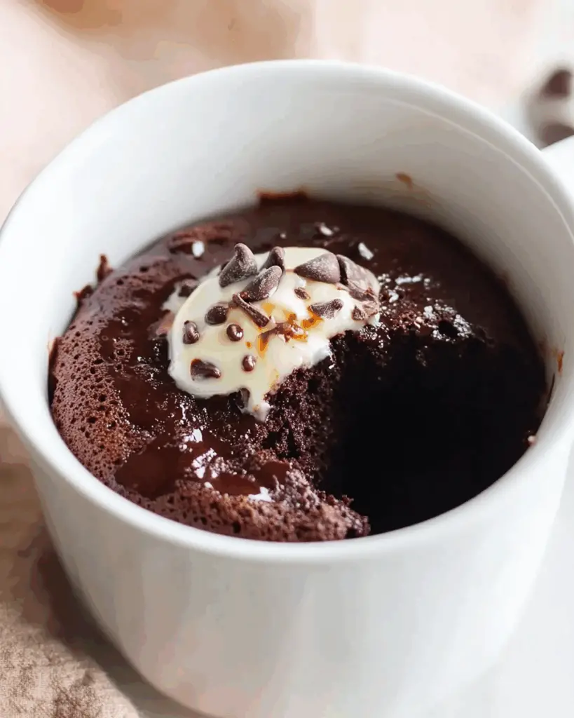 Easy Single-Serve Chocolate Mug Brownie