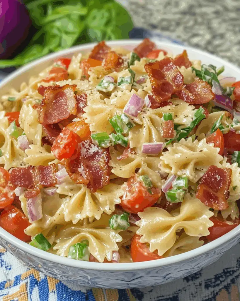 Classic BLT-Inspired Creamy Pasta Salad