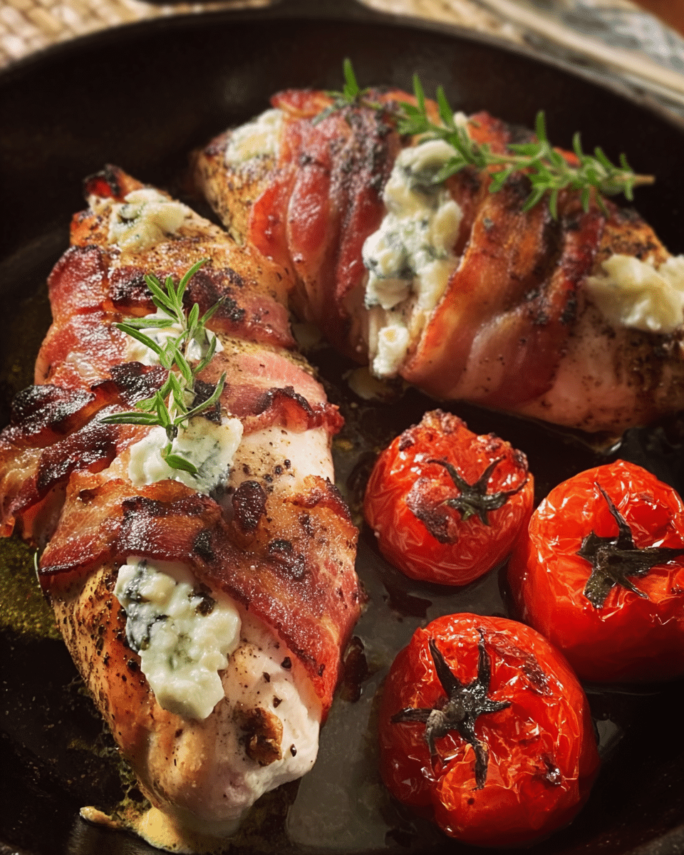 Decadent Bacon-Wrapped Chicken Breasts with Boursin