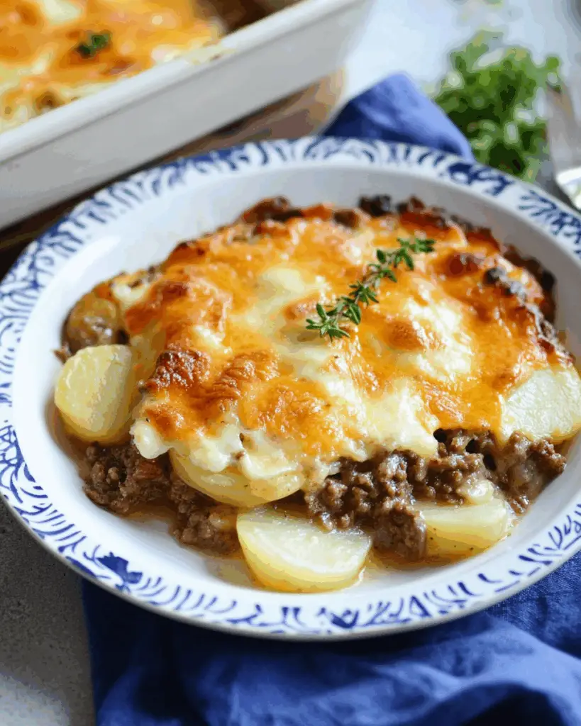 Hearty Ground Beef and Potato Casserole
