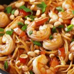 Spicy Shrimp Kung Pao Noodles with Stir-Fried Veggies