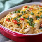 Creamy Chicken Spaghetti with a Spicy Twist